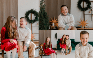 Asheville photography Christmas mini session family portrait
