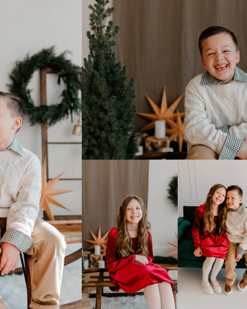 Asheville photography Christmas mini session family portrait